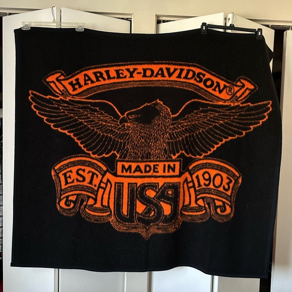 HarleyDavidson Bedding Harley Davidson Made In Usa Black Orange